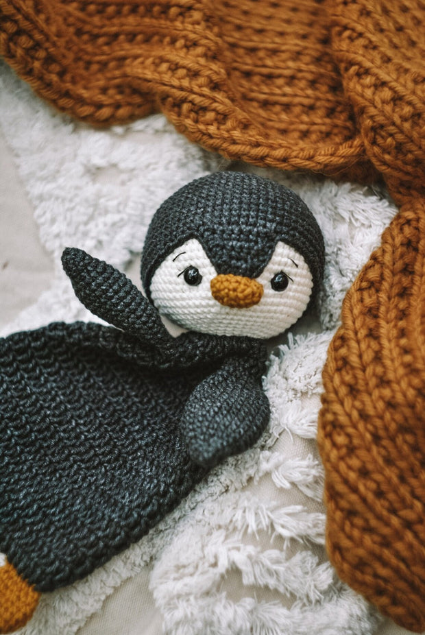 Penguin lovey blanket. The playful security blanket