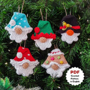 Set of crochet Quick Christmas ornament