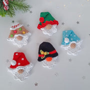 Set of crochet Quick Christmas ornament