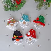 Set of crochet Quick Christmas ornament