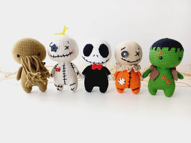 Bundle, Halloween Amigurumi,  5 in 1 Crochet Patterns